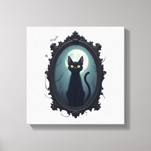 Toile Miroir de chat hanté (Recto)