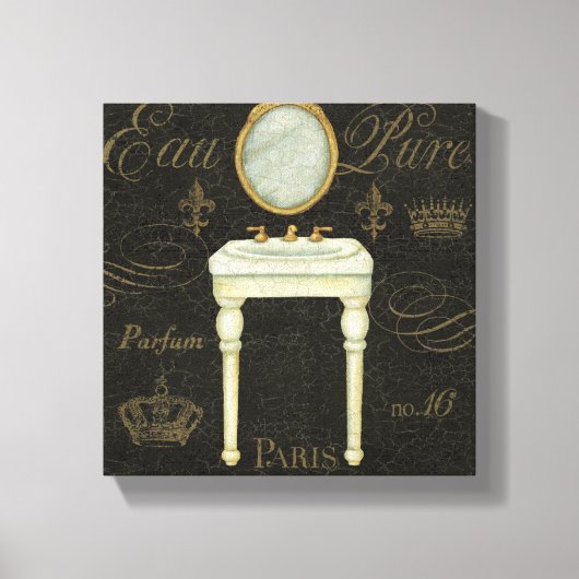 Toile Miroir vintage et évier (Recto)