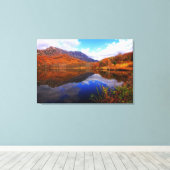 Toile Mirror Lake Autumn Paysage Réflexion Eau Chute (Insitu (Plancher de Bois))
