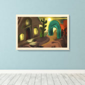 Toile Mission espagnole Art Abstrait (Insitu (Plancher de Bois))