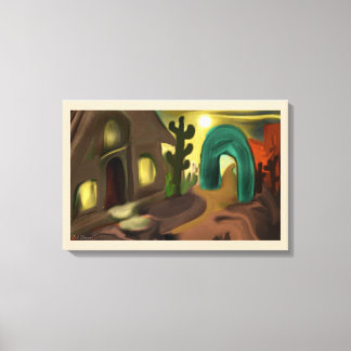 Toile Mission espagnole Art Abstrait