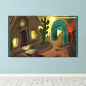 Toile Mission espagnole Art Abstrait Sud-Ouest (Insitu (Plancher de Bois))