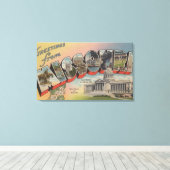 Toile Missouri (Capitale d'État/Fleur) (Insitu (Plancher de Bois))