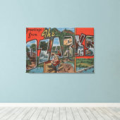 Toile Missouri - Les Ozarks - Grandes Lettres Scènes 2 (Insitu (Plancher de Bois))