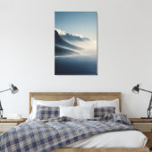Toile Mist-Covered Coastal Mountains Sunrise Glow (Insitu(Chambre))