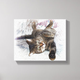 Toile Mister Cat sur canapé