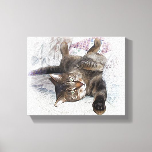 Toile Mister Cat sur canapé (Recto)