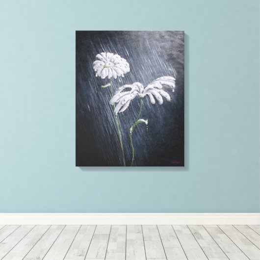 Toile Misty Daisy (Insitu (Plancher de Bois))
