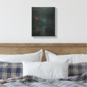 Toile Misty Harbour Twilight - Impressionniste Maritime (Insitu(Chambre))