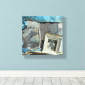 Toile Mixte Media Love Art Turquoise (Insitu (Plancher de Bois))