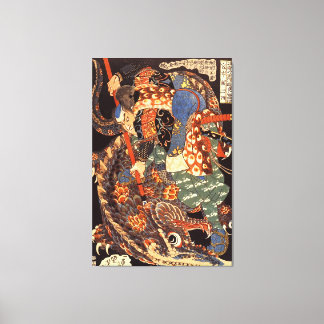 Toile Miyamoto Musashi Kuniyoshi Art japonais