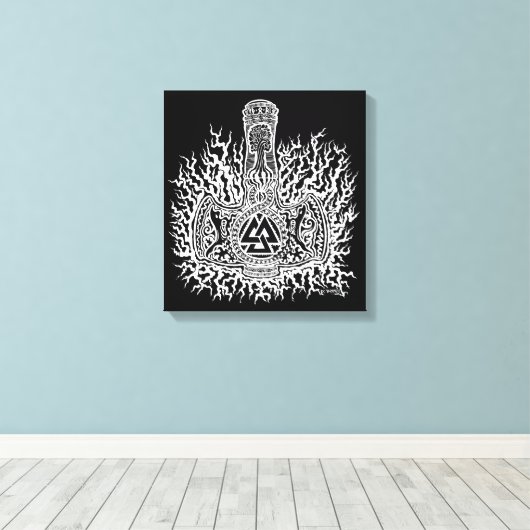 Toile Mjolnir Valknut (Insitu (Plancher de Bois))