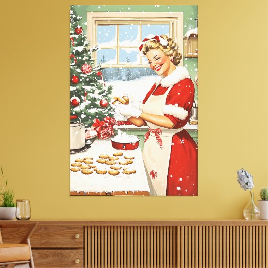 Toile Mme Claus Plaisir De La Cuisine De Vacances (Insitu(Salon))