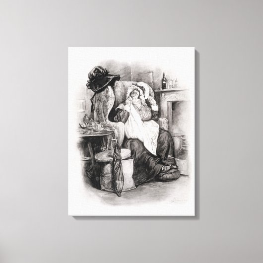 Toile Mme Gamp, de "Charles Dickens : Un commérage à pro (Recto)