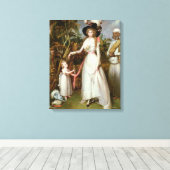 Toile Mme Graham de Kinross, sa fille et un Jamadar, (Insitu (Plancher de Bois))