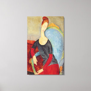 Toile Mme. Hebuterne dans Chair bleue, 1918