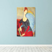 Toile Mme Hebuterne dans une chaise bleue, 1918 (Insitu (Plancher de Bois))