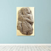 Toile Moabite tempête dieu, Shihan terre antique de Moab (Insitu (Plancher de Bois))