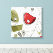 Toile Mobilité atomique moderne du milieu du siècle (Insitu (Plancher de Bois))