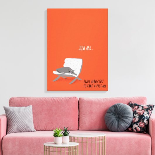 Toile Mod Cats - Demandez-le (Insitu(Salon))