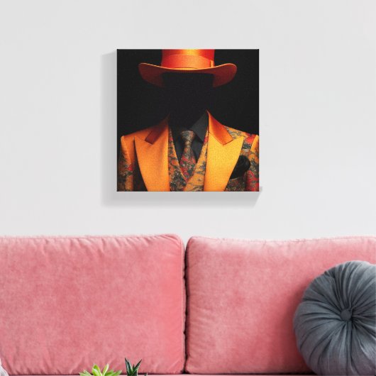 Toile Mode avec Orange (Insitu(Salon))