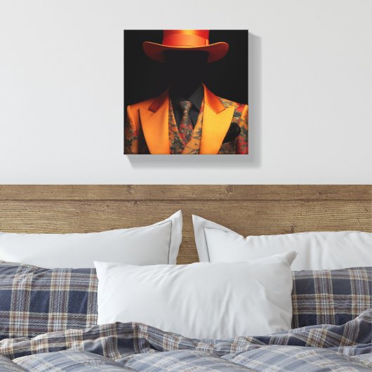 Toile Mode avec Orange (Insitu(Chambre))