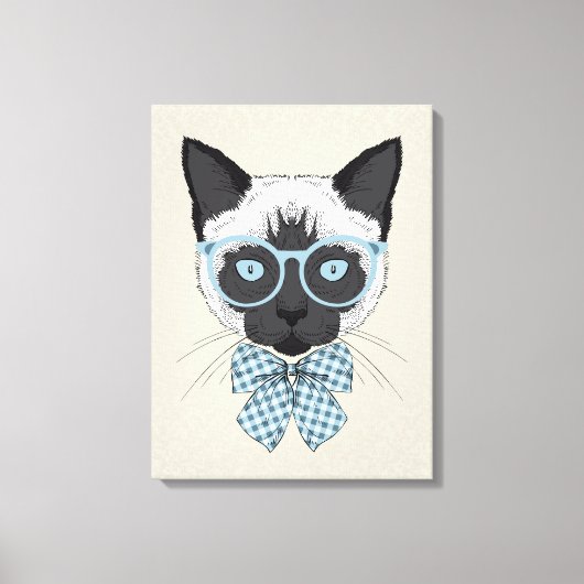 Toile Mode Chat Siamese Smart (Recto)