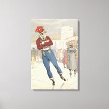 Mode de patinage parisien vintage 1898
