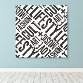 Toile MODE DE VIE CULT - noir (Insitu (Plancher de Bois))