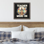 Toile Mode Enseignant : ACTIVÉ – Dessin de chouette prof (Insitu(Chambre))