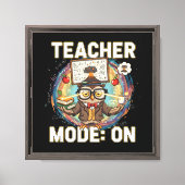 Toile Mode Enseignant : ACTIVÉ – Dessin de chouette prof (Recto)