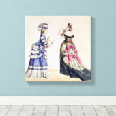 Toile Mode femme des années 1860 (Insitu (Plancher de Bois))