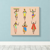 Toile Mode tribale des femmes africaines (Insitu (Plancher de Bois))