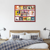 Toile Modèle 18 Photo Collage moderne tendance rouge (Insitu(Chambre))