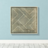 Toile Modèle Abstrait avec formes géométriques (Insitu (Plancher de Bois))