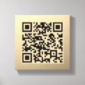 Toile Modèle de code QR instantanément modifiable | Faux (Recto)