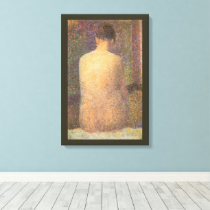 Toile Modèle de dos par Georges Seurat, Art Vintage