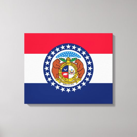 Toile Modèle de drapeau d'État du Missouri (Recto)
