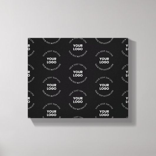 Toile Modèle de logo et de texte modifiable facile à rem (Recto)