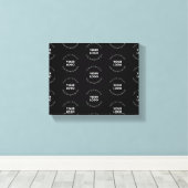 Toile Modèle de logo et de texte modifiable facile à rem (Insitu (Plancher de Bois))