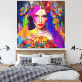 Toile Modèle de mode mixte coloré (Insitu(Chambre))