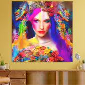 Toile Modèle de mode mixte coloré (Insitu(Salon))