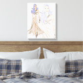 Toile Modèle de mode Vogue Aquarelle (Insitu(Chambre))