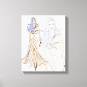 Toile Modèle de mode Vogue Aquarelle (Recto)