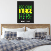 TOILE MODÈLE DE TEXTE D'IMAGE NOIRE SIMPLE ET MODERNE (Insitu(Chambre))