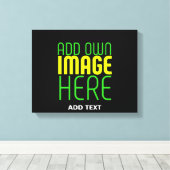 TOILE MODÈLE DE TEXTE D'IMAGE NOIRE SIMPLE ET MODERNE (Insitu (Plancher de Bois))