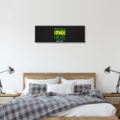 TOILE MODÈLE DE TEXTE D'IMAGE NOIRE SIMPLE ET MODERNE (Insitu(Chambre))