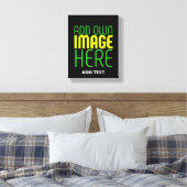 TOILE MODÈLE DE TEXTE D'IMAGE NOIRE SIMPLE ET MODERNE (Insitu(Chambre))