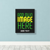 TOILE MODÈLE DE TEXTE D'IMAGE NOIRE SIMPLE ET MODERNE (Insitu (Plancher de Bois))