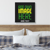 TOILE MODÈLE DE TEXTE D'IMAGE NOIRE SIMPLE ET MODERNE (Insitu(Chambre))